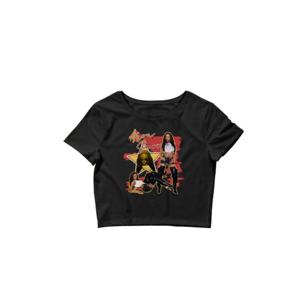 Ayra Starr Crop Top Black