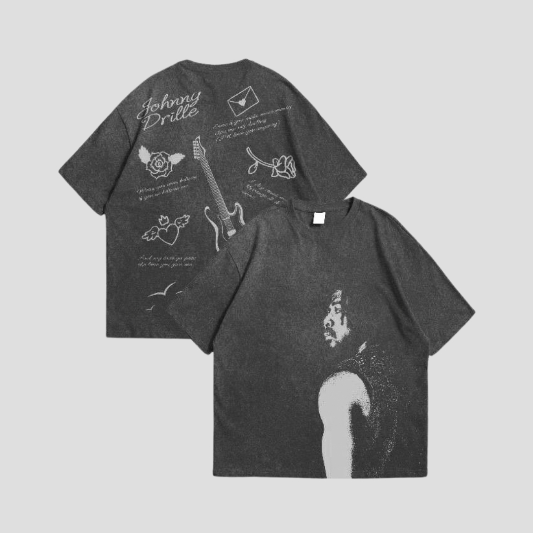 Johnny's Room Live Black Stonewash T-Shirt