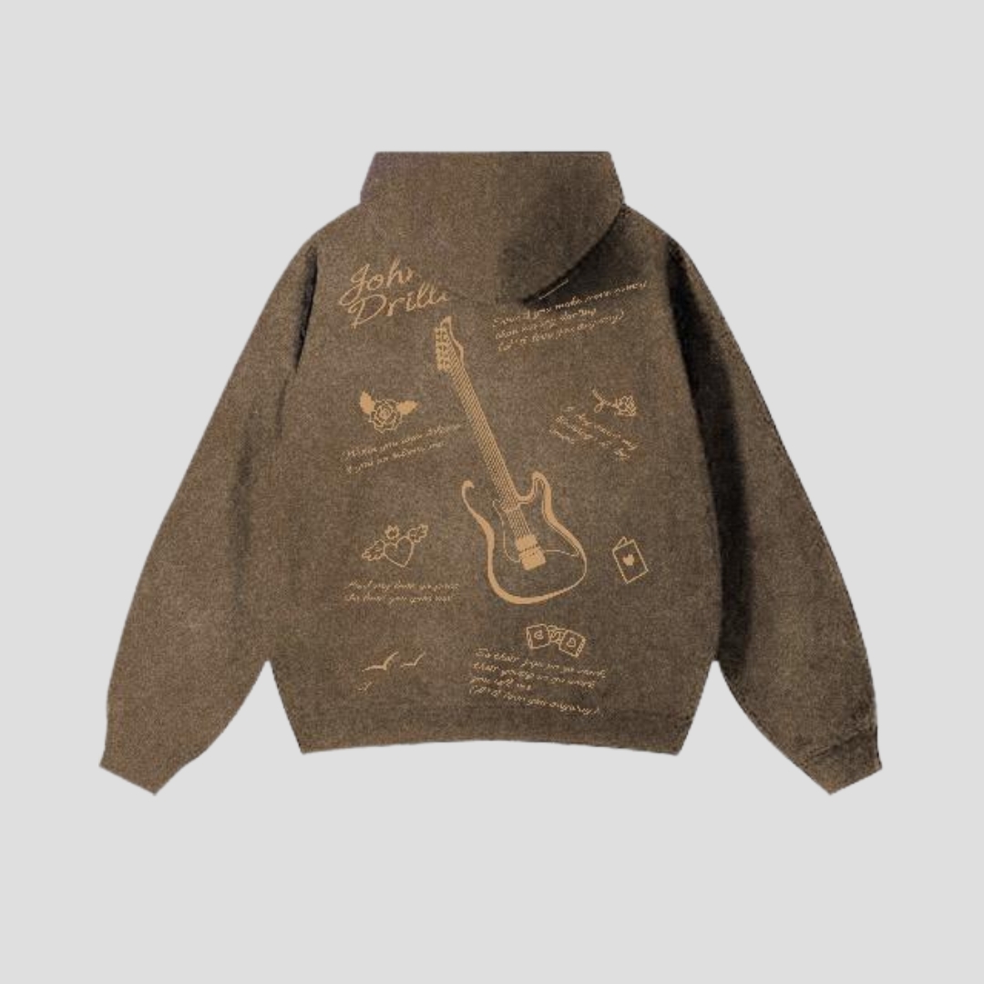 Johnny's Room Live Brown Hoodie - Image 3