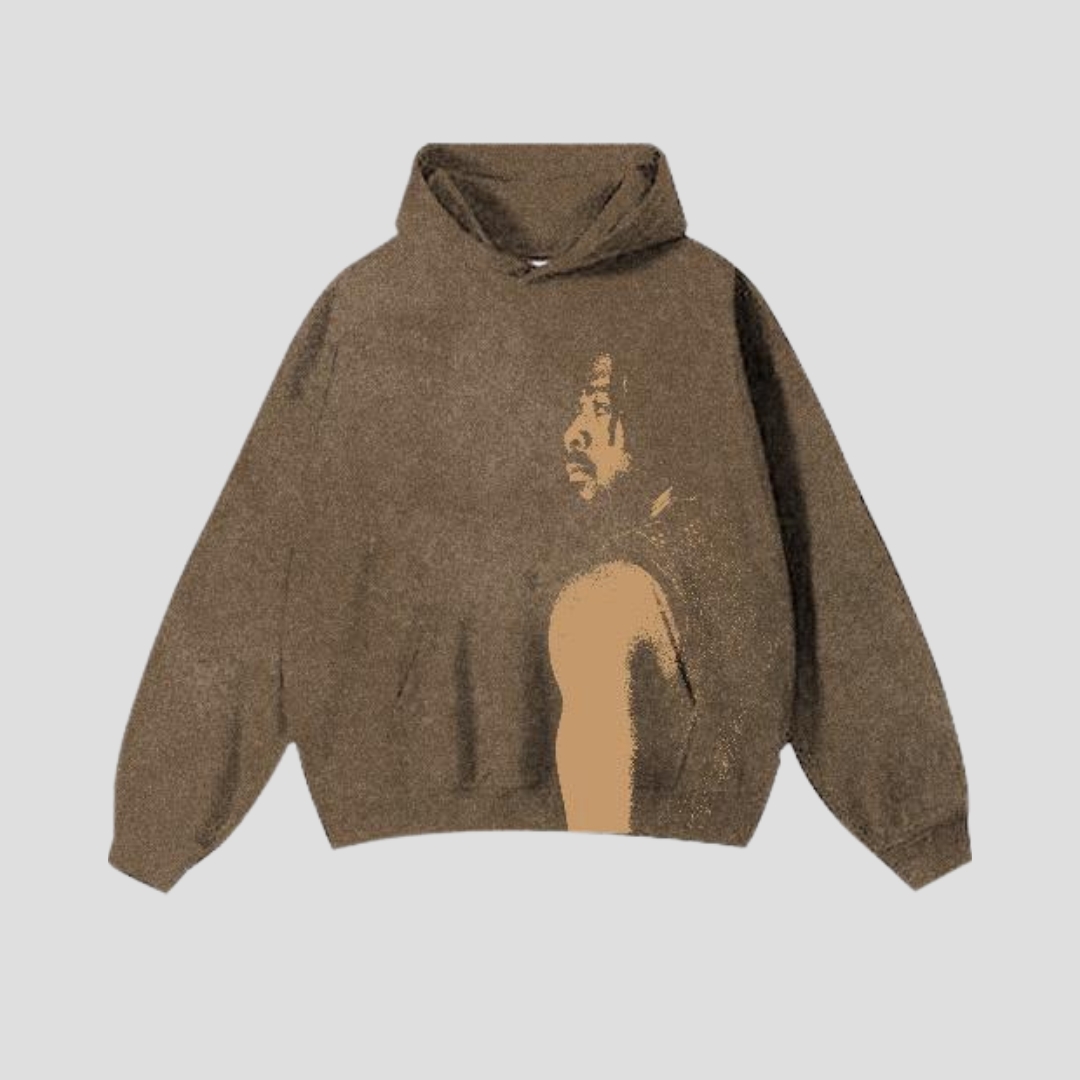 Johnny's Room Live Brown Hoodie - Image 2